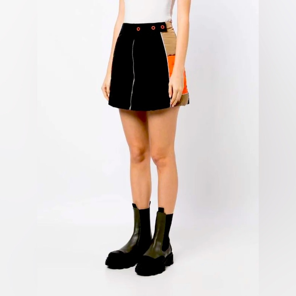GANNI light padded mini skirt